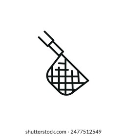 Fishing Net Icon. Simple fishing net icon for social media, app, and web design. Vector illustration.