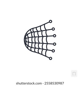 fishing Net icon. fishing Net Symbol sign for mobile concept and web design. Vector icon, Logo illustration, Vector graphics