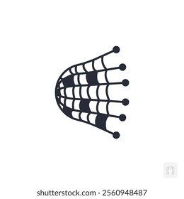 fishing Net icon. fishing Net Symbol sign for mobile concept and web design. Vector icon, Logo illustration, Vector graphics