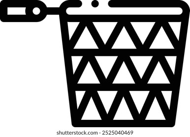 fishing net icon. Thin Linear Style Design Isolated On White Background