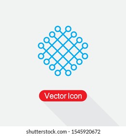 Fishing Net Icon Vector Illustration Eps10