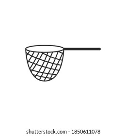 ilustración de vector de icono de red de pesca