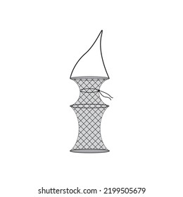 fishing net icon vector illustration template design