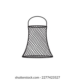 fishing net icon vector illustration template design