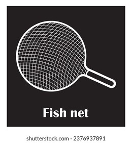 Fishing net icon vector illustration template design