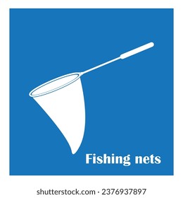 Fishing net icon vector illustration template design