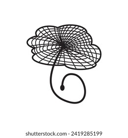 fishing net icon vector illustration template design