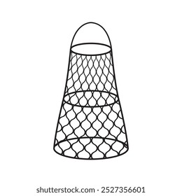 fishing net icon vector illustration template design