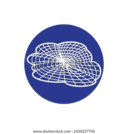 fishing net icon vector illustration template design