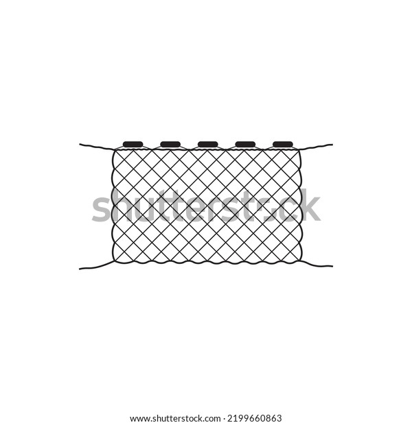 Fishing Net Icon Vector Illustration Template Stock Vector (Royalty ...