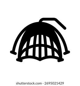 Ilustración de diseño de símbolo de Vector de icono de red de pesca