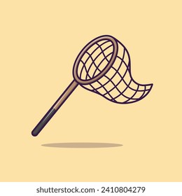 Fishing Net Illustration, Vector, Isolated Icon, Fisherman