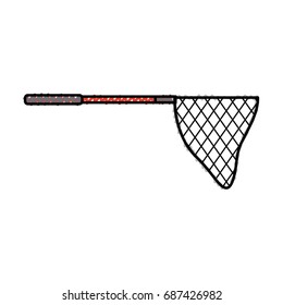 fishing net isolated icon