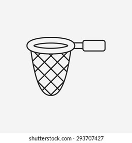 fishing net line icon
