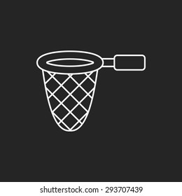 fishing net line icon