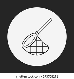 fishing net line icon