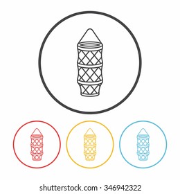 fishing net line icon