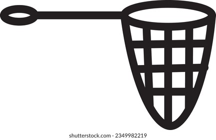 Fishing Net Line Outline Icon