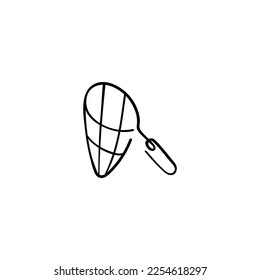 Fishing Net Line Style Icon Design