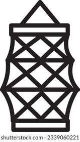 Fishing Net Tool Outline Icon