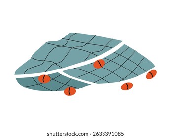 Fishing net. A tool for fishing in the sea and river. Fishery.