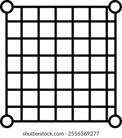 Fishing Net Vector Line Icon Design