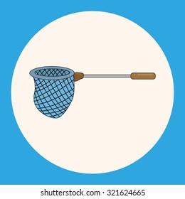Fishing nets theme elements
