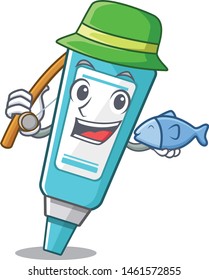 Fishing ointment placed in character medicine box