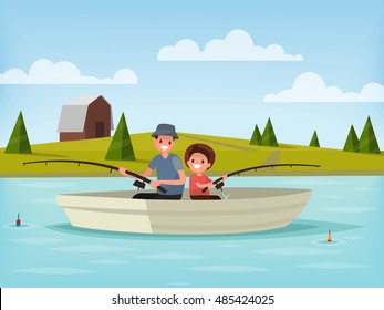 Fishing the lake 