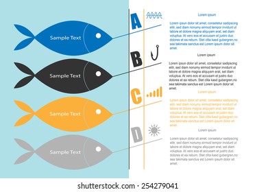 fishing options infographics