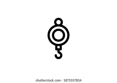 Icono de contorno de pesca - Hook