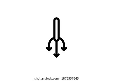 Fishing Outline Icon - Spear