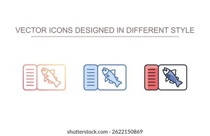 Fishing Pass icon design with white background stock illustration