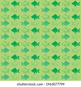 Fishing pattern on the theme of angelfish. In the swatches  panel