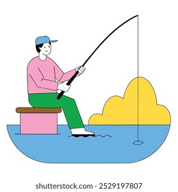 fishing a peaceful outdoor activity