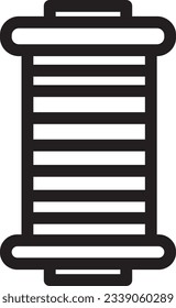 Fishing Person Reel Outline Icon