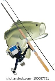 Fishing Pole And Fish