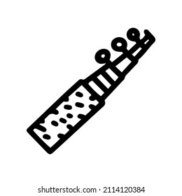 fishing pole line vector doodle simple icon