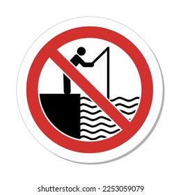 Fishing Prohibited On The Lockout Deck Sign : No Fishing