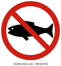 Fishing is prohibited. Posters prohibiting , governing human use of water resources.