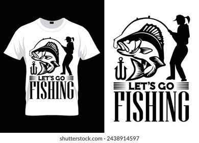 Fishing quote awesome t-shirt design instant download fishing t-shirt white t-shirt