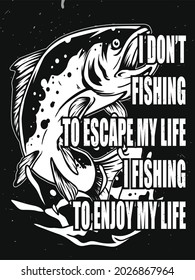 Fishing Quote Poster Design ,vintage style,Editable Design ,can use for your poster