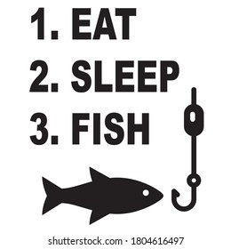 Fishing quote and saying with fish and hook drawing, designed in vector art. Created for babies and young children. Design element for T shirts, baby outfits, decals and crafts.