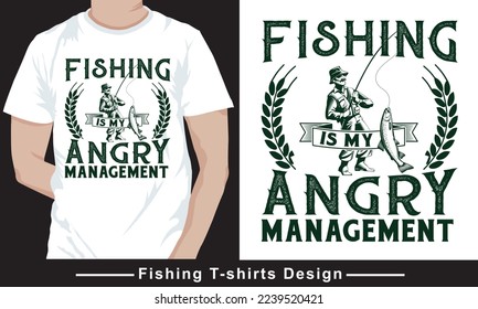 Fishing Quote Typhography vector t-shirt design template.  Vector graphic, typographic poster or t-shirt.