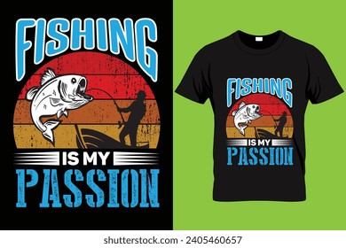 
Fishing quote vintage awesome t-shirt design illustrator