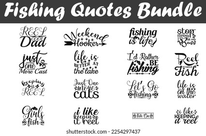 Fishing Quotes Bundle, Saying about Fishing, Fishing cut files, Fishing quotes SVG cut files,
