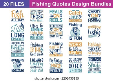 Fishing Quotes svg Bundle. Quotes about Funny, Funny cut files Bundle of 20 svg eps Files for Cutting Machines Cameo Cricut, Funny Quotes