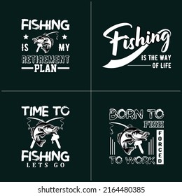 Fishing quotes typography t-shirt design 