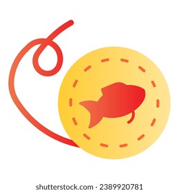 Fishing reel flat icon. Scaffold thread color icons in trendy flat style. Scaffold thread gradient style design, designed for web and app. Eps 10