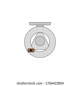 fishing reel. illustration for web and mobile design.